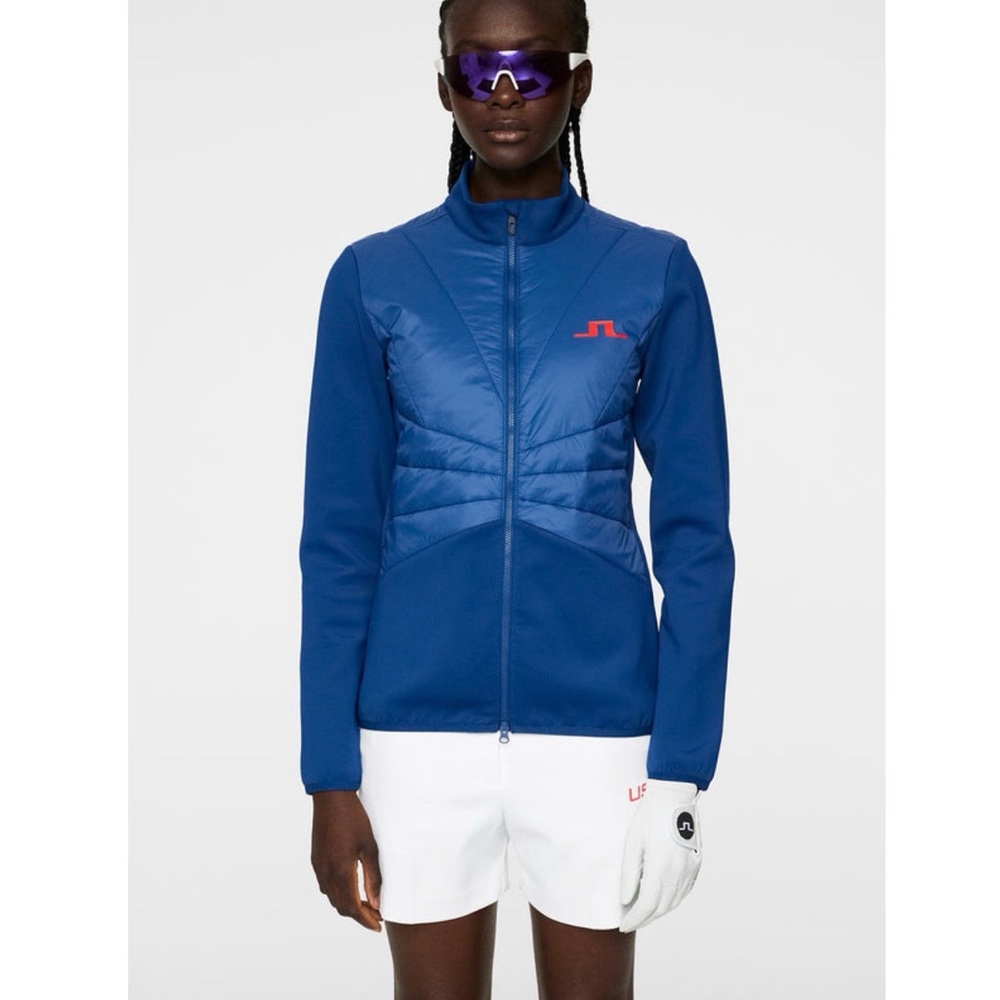 J Lindeberg ski golf Olympics team USA Yvonne Hybrid | Estate Blue